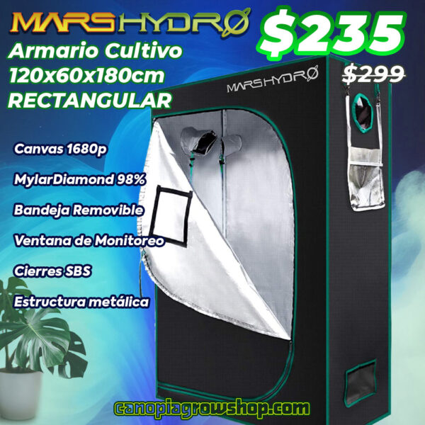 Canopia Growshop -Quito | Armario de cultivo indoor Mars Hydro 60x120x180cm