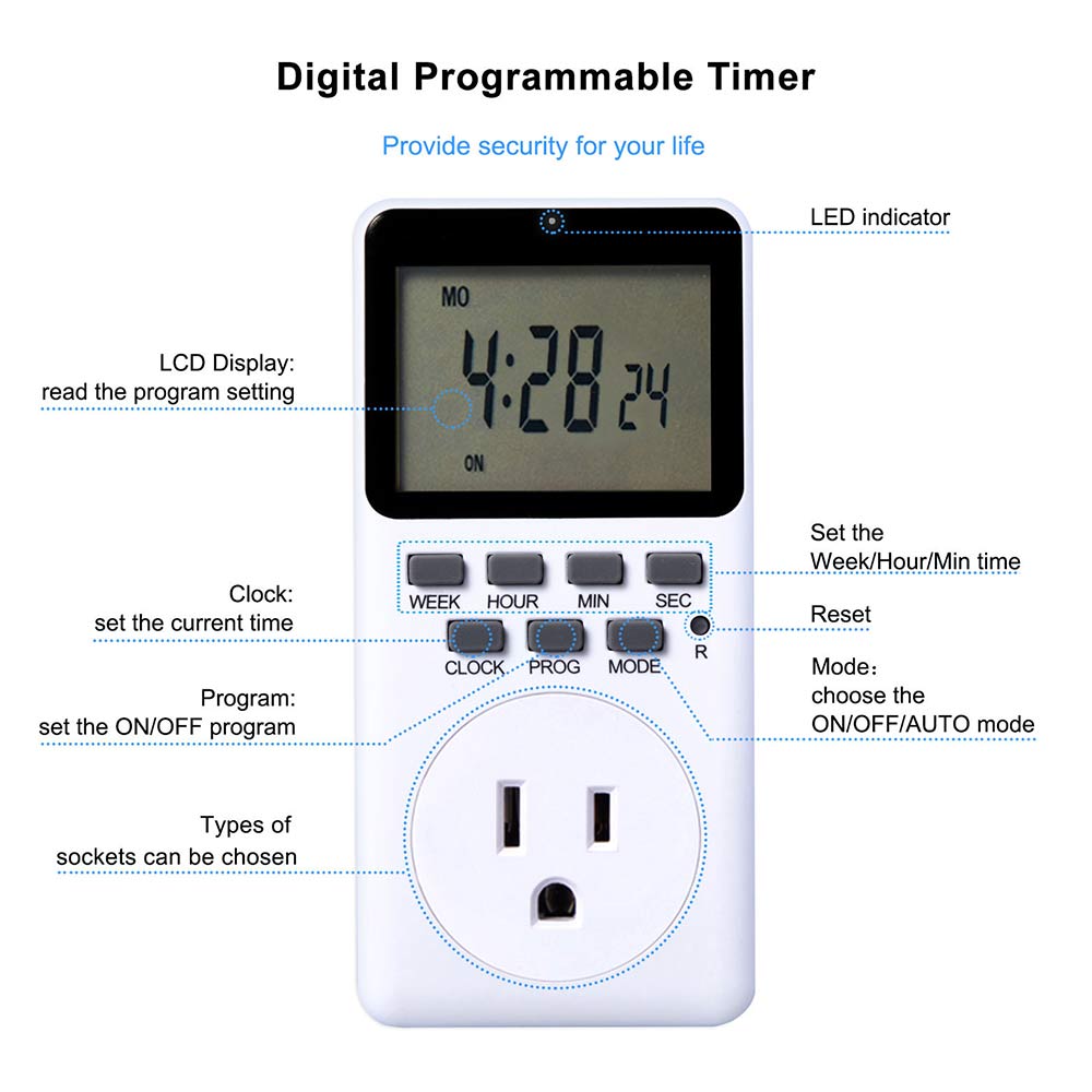 Timer Digital Programable Temporizador Digital