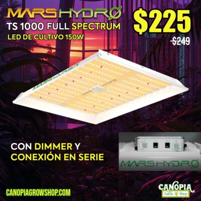 Canopia Growshop | Quito - Ecuador | Iluminación LED horticola | Luz LED Mars Hydro TS 1000 150 Watts - nuevo modelo
