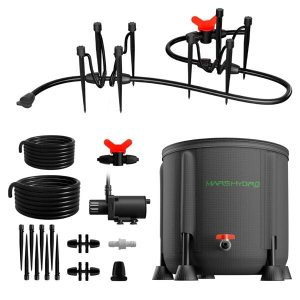CanopiaGrowshop.com | Quito | Disponible en todo el Ecuador | Sistema de riego por goteo Mars Hydro para 8 plantas - Contenido del paquete