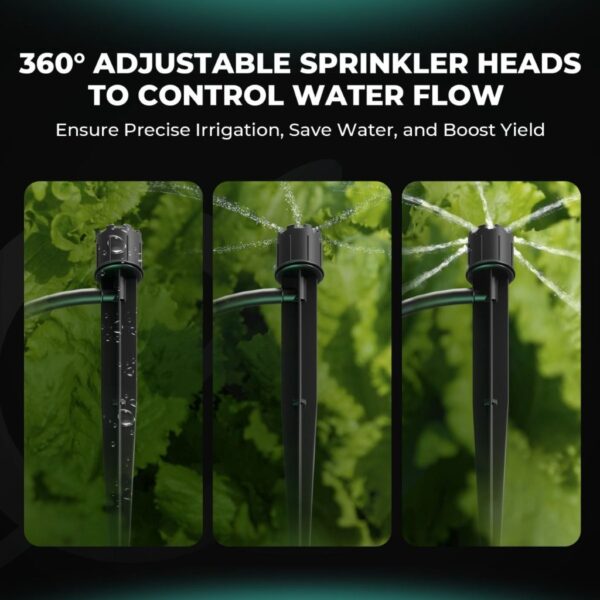 CanopiaGrowshop.com | Quito | Disponible en todo el Ecuador | Sistema de riego por goteo Mars Hydro para 8 plantas - Valculas ajustables 360 grados