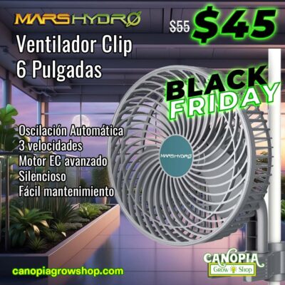 Canopiagrowshop.com | Quito - Ecuador | Ventilador Clip Mars Hydro 6 pulgadas para indoor|