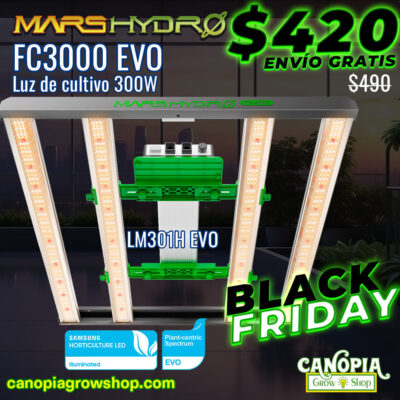 Canopia Growshop | Mars Hydro FC3000 EVO | Luz led de cultivo 300W - Quito - Ecuador