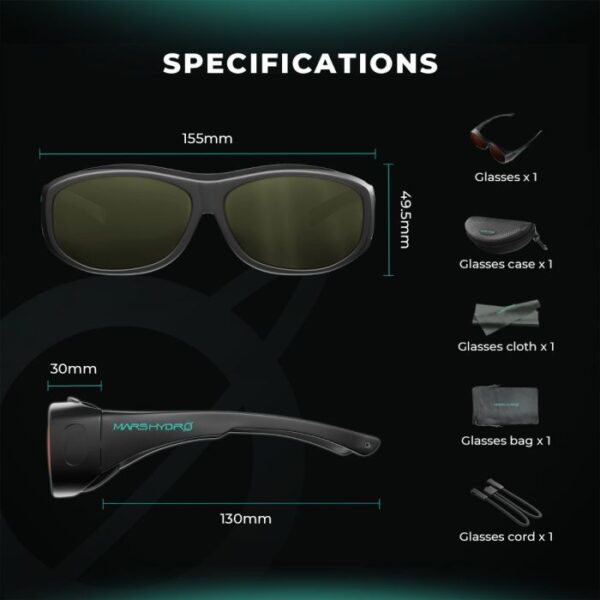 Canopia Growshop Quito Ecuador | Gafas protectoras Mars Hydro