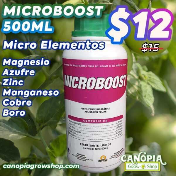 Canopia Growshop - MicroBoost 500ML - Micro elementos para lograr el equilibrio en tu cultivo
