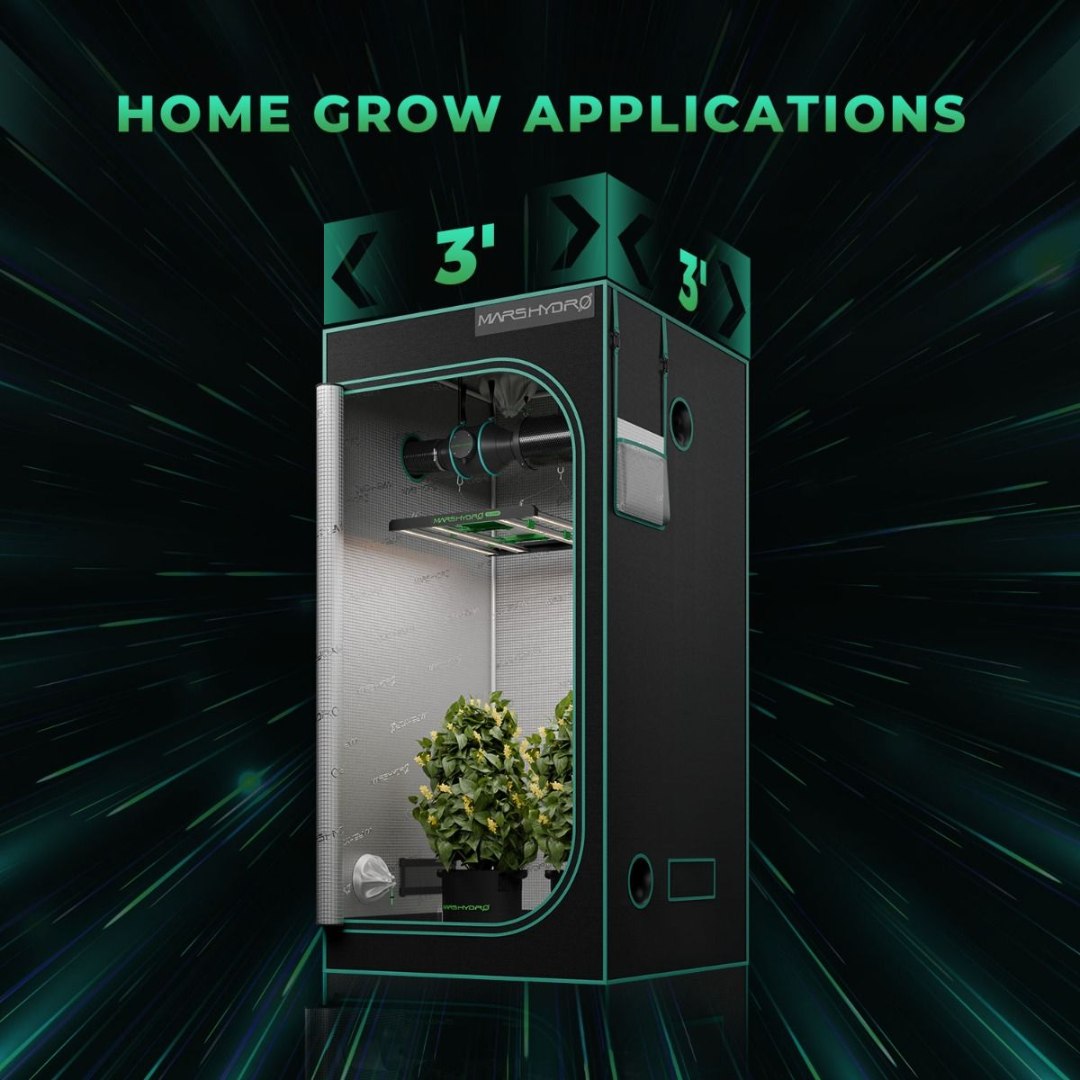 Canopia Growshop | Mars Hydro FC-E3000 | Quito - Ecuador | Luz led de cultivo 300W Full spectrum - Ideal para un espacio de 1x1m