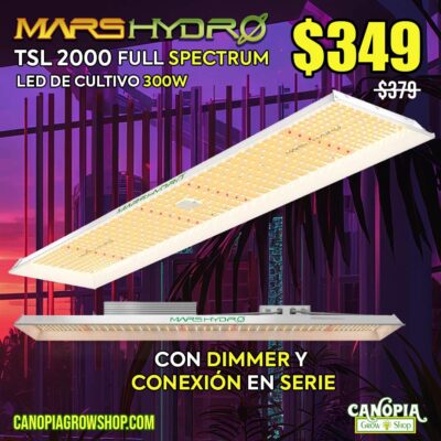 Canopia Growshop | Mars Hydro TSL2000 | Luz led de cultivo 300W Full spectrum - Quito - Ecuador