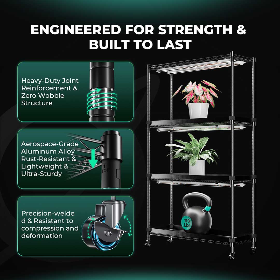 Canopiagrowshop.com | Quito - Ecuador | Estante Mars Hydro para plantas de interior 150W - Calidad de materiales y fabricación