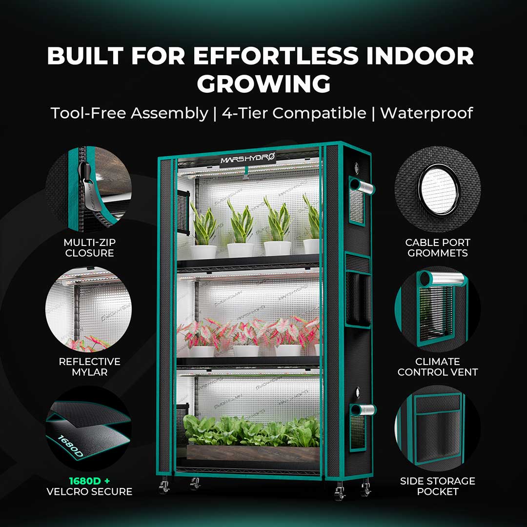 Canopiagrowshop.com | Quito - Ecuador | Estante Mars Hydro para plantas de interior 150W - Características
